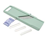 Benriner Japanese Mandolin, 3 Interchangeable Blades, Green