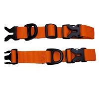 Benristraps 25mm Adjustable Rucksack & Backpack Chest Strap with D Loops and Easy-On Clips (orange)