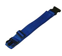 Benristraps 50mm Luggage Straps with Clips - Adjustable Webbing Straps for Suitcases, Camping Gear, Sports Equipment; Heavy Duty - UK Made (blue)