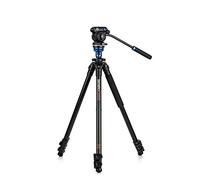 Benro A1573F Series 1 AL Video Tripod & S2PRO Head - Levelling Column, 3 Leg Sections, Flip Lock Leg Release