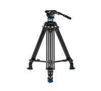 Benro A573T Dual-Tube Aluminium Video Tripod & S6PRO Head-75mm Half Ball Adapter, 3 Leg Sections. Twist Lock