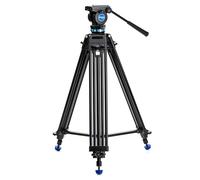 Benro KH25P Video Tripod with Head, 5kg Payload, Continuous Pan Drag, Anti-Rotation Camera Plate