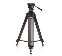 Benro KH25PC Video Tripod with Head, 15lb Payload, Continuous Pan Drag, Anti-Rotation Camera Plate (KH25PC)