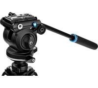 Benro S2 PRO Flat Base Fluid Video Head, 5.5 lb Max, 1/4"-20 Accessory Mounts,