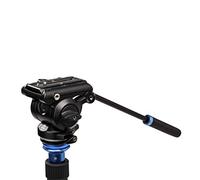 Benro S4 PRO Flat Base Fluid Video Head, 8.8 lb Max, 2 Step Counterbalance (1&2), 1/4"-20 Accessory Mounts, 3/8"-16 Head Mount, w/Pan Arm (S4PRO)