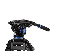 Benro S6 PRO Flat Base Fluid Video Head, 13.2 lb Max, 6 Step Counterbalance (0-5), 1/4"-20 Accessory Mounts, 3/8"-16 Head Mount, w/Pan Arm (S6PRO)