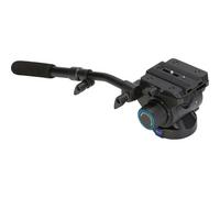 Benro S6 PRO Flat Base Fluid Video Head, 13.2 lb Max, 6 Step Counterbalance (0-5), 1/4"-20 Accessory Mounts, 3/8"-16 Head Mount, w/Pan Arm (S6PRO)