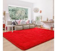 BENRON Red Rugs for Living Room Large Area Rug 6x9 Shaggy Bedroom Rug for Girls Boys Ultra Soft Kids Rug Fluffy Rugs for Nursery Dorm Kitchen Dining Festival Home Decor