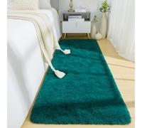 BENRON Soft Runner Rugs for Bedroom 2x6, Washable Long Runners for Hallway Entryway Kitchen Dorm, Fluffy Throw Rug for Kids Girls Room Decor Photo Prop, Teal Green