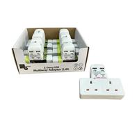 Benross 2 Way Wall Adaptor With 2 USB Ports, 2.4A