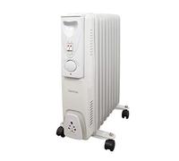 Benross 41960 Portable 9 Fin Oil Filled Radiator/Adjustable Thermostat/Automatic Overheat Protection/Cool Touch Carry Handle / 2000W / White