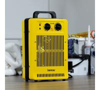 Benross 42469 2800W Industrial Fan Heater/Adjustable Thermostatic Control/Cool Air Setting/Dual Overheat Protection/Portable With Carry Handle/Low Noise