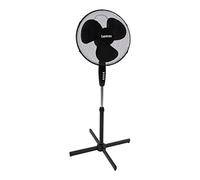 Benross 43830 16-Inch Standing Fan/Oscillating & Tilting Functions / 3 Speed Controls/Safe Mesh Fan Cover/Lightweight & Portable/Efficient 50W Power/Black Colour