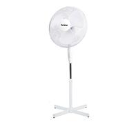 Benross 43930 16-Inch Standing Fan/Oscillating & Tilting Functions / 3 Speed Controls/Safe Mesh Fan Cover/Lightweight & Portable/Efficient 50W Power/White Colour