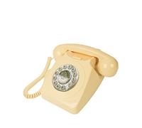 Benross Corded Retro Telephone 44530 - Classic ringer sound, push-button dialling, redial - Cream