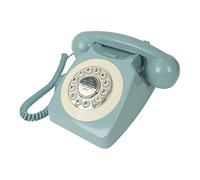 Benross 44540 Classic Retro Telephone/Vintage Style Corded Phone/Classic Ringer Sound/Push Button Dialling/Redial Function/Easy Setup/Blue