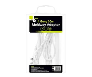 Benross 45310 4-Way Extension Lead / 10 Metres Long / 13A / Suitable For Home or Office Use