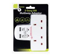 Benross Plug Adaptor 2 Way USB 13A | TJ Hughes