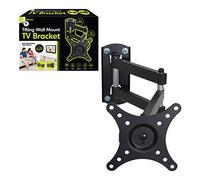 Benross 47050 Bracket Walll Mounted Holds TV 10"-23", 20kg Load, 15° Tilting Angle 180° Swivelling