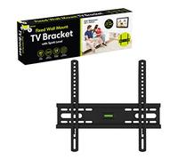 Benross 47079 Fixed TV Bracket Wall Mounted Holds TV 17"-42", 40kg Load, Fixed, Spirit Level, Black
