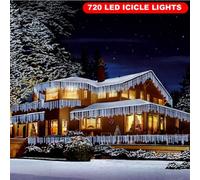 Benross 720 Led Ice White Icicle Lights