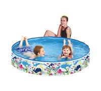 Benross 83440 Rigid Kids’ Paddling Pool/Fun Sea Life Design / 59 Inch/150 cm Diameter/Repair Patch Included / 350 Litre Water Capacity/Vibrant Multi-Colour Design