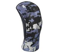 Benross Camo Golf Driver Head Cover - Durable PU Leather, Fur-Lined Protection, Fits Most Drivers - Black Camo Design