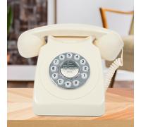 Benross Corded Retro Telephone 44530 - Classic ringer sound, push-button dialling, redial - Cream