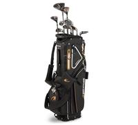 Benross HTX2 Gold Graphite 11 Piece Golf Set with Stand Bag - Senior Flex, Driver, Fairway, Hybrid, 5-SW Irons, Mallet Putter