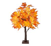Benross LED Autumn Maple Tree / 60cm with 24 Warm White LEDs and Autumn Leaves/Copper Indoor Decorative Light/Festive Home Décor 85059