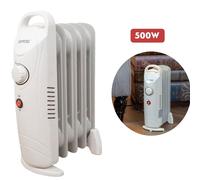Benross Mini Oil Filled Radiator 500W 5 Fin Portable Heater White