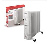 Benross Portable Oil Filled Radiator with Thermostat 2.5KW Heater White 13 Fin [EEK: A+++]