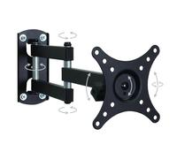 Benross TV Wall Bracket for 10-23 Inch TVs & Monitors, Tilt & Swivel Wall Mount, Extendable Arm, Max 20kg, VESA 50x50 / 75x75 / 100x100, Steel TV Bracket for Bedroom, Kitchen, Office & Caravan