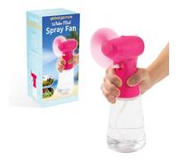 Benross Water Mist Spray Fan | Portable Handheld Cooling Device | Suitable For Holidays, Beach Trips, Sports Events, Office Use & Travel Use, Battery Operated (Pink)