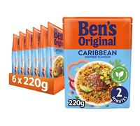 BEN'S ORIGINAL Caribbean Microwave Rice, Bulk Multipack 6 x 220g pouches