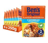 Ben's Original Caribbean Microwave Rice, Bulk Multipack 6 x 250 g pouches