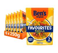 Ben's Original Favourites Paella Ready Meal Rice Pouch, Bulk Multipack 6 x 250g