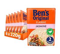 Ben's Original Jasmine Microwave Rice, Bulk Multipack 6 x 220g pouches