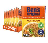 Ben's Original Mushroom Microwave Rice, Bulk Multipack 6 x 250 g pouches