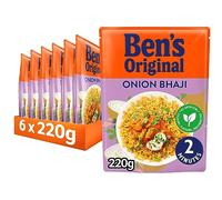 Ben's Original Onion Bhaji Microwave Rice, Bulk Multipack 6 x 220g pouches