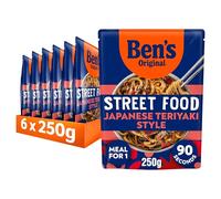 BEN'S Original RTH Street Food Japanese Sweet Teriyaki Style, Bulk Multipack 6 x 250g