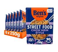 Ben's Original Street Food Chow Mein Style Noodles, 6 x 250g, Multipack
