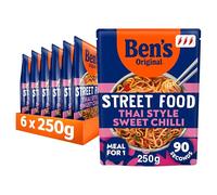 Ben's Original Street Thai Style Sweet Chilli Noodles, 6 x 250g, Multipack