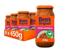 Ben's Original Tikka Masala Indian Curry Cooking Sauce Jar, Bulk Multipack 6 x 450g