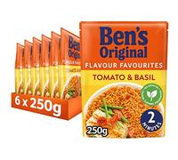 Ben's Original Tomato and Basil Microwave Rice, Bulk Multipack 6 x 250 g pouches