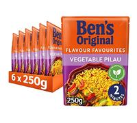 Ben's Original Vegetable Pilau Microwave Rice, Bulk Multipack 6 x 250 g pouches