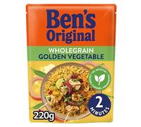 BEN'S ORIGINAL Wholegrain Brown Golden Vegetables Microwave Rice Pouch 220g - Serves 2