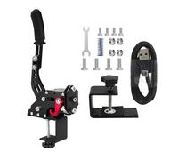 Benshuuk 4-in-1 USB Handbrake Clamp For XBOX ONE/XBOX ONE Series : Compatible with G923 - PC Racing Game Handbrake For G27 G29 G920 T300 T500-Racing Wheel (Black, With Clamp)