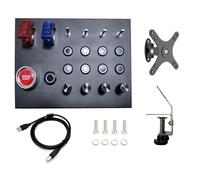 Benshuuk Multi-function Simulator Central Control Box for American Truck Simulator; ATS/ETS Truck Simulator Button Box For Fanatec Thrustmaster Logitech G27/G29/G920/G923;For For MOZA R3/R5/R9/R12