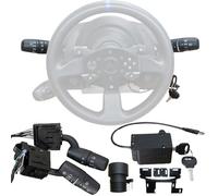 Benshuuk Multi-Function Stalks Turn Wiper Lever+ Cruise Control Switches+ Ignition Switch Key Combination For Thrustmaster T300RS/T300 GT/T300 RS GT Racing Wheel